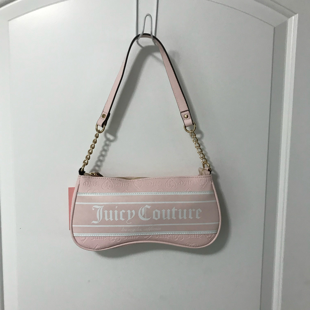 Juicy Couture Fashionista Powder Blush Pink Shoulder Bag NWT